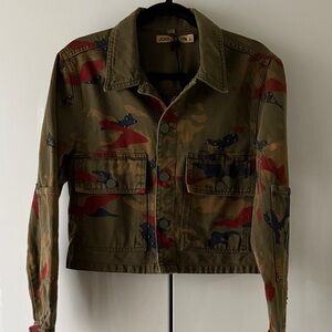 NWT John John Multicolor Camouflage studded Jacket P